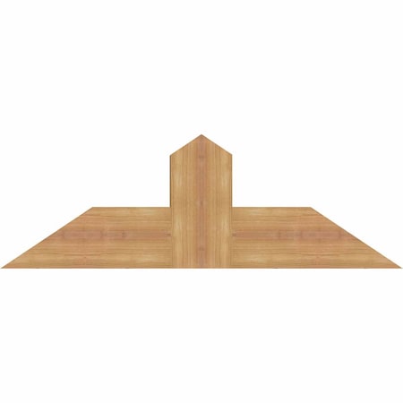 Ekena Millwork Portland Smooth Timber Gable Bracket, Western Red Cedar, 36"W x 12"H x 3 1/2"D x 5 1/2"F, 8/12 Pitch GBW036X12X0406POR00SWR
